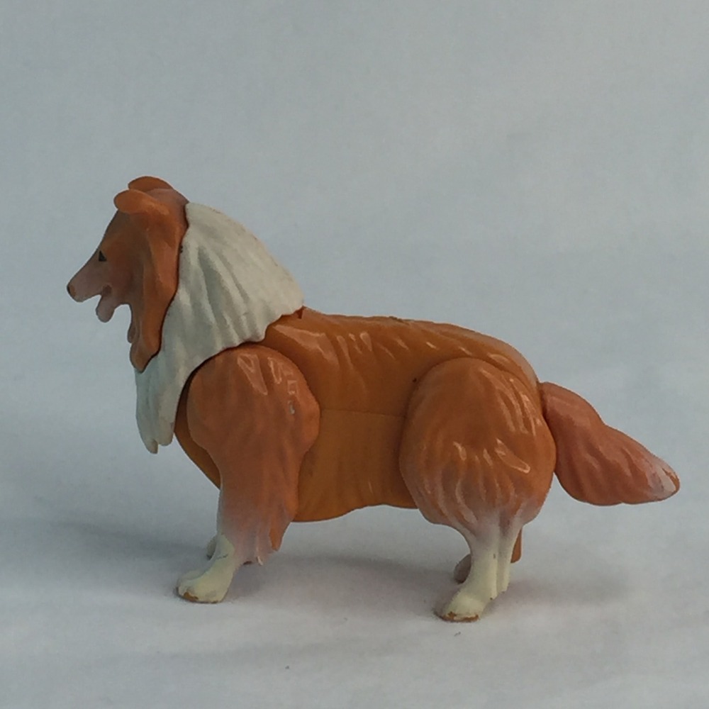 Fisher Price Adventure People Collie Dog Figure‎ 3.5" Vintage Hong Kong - Picture 4 of 9